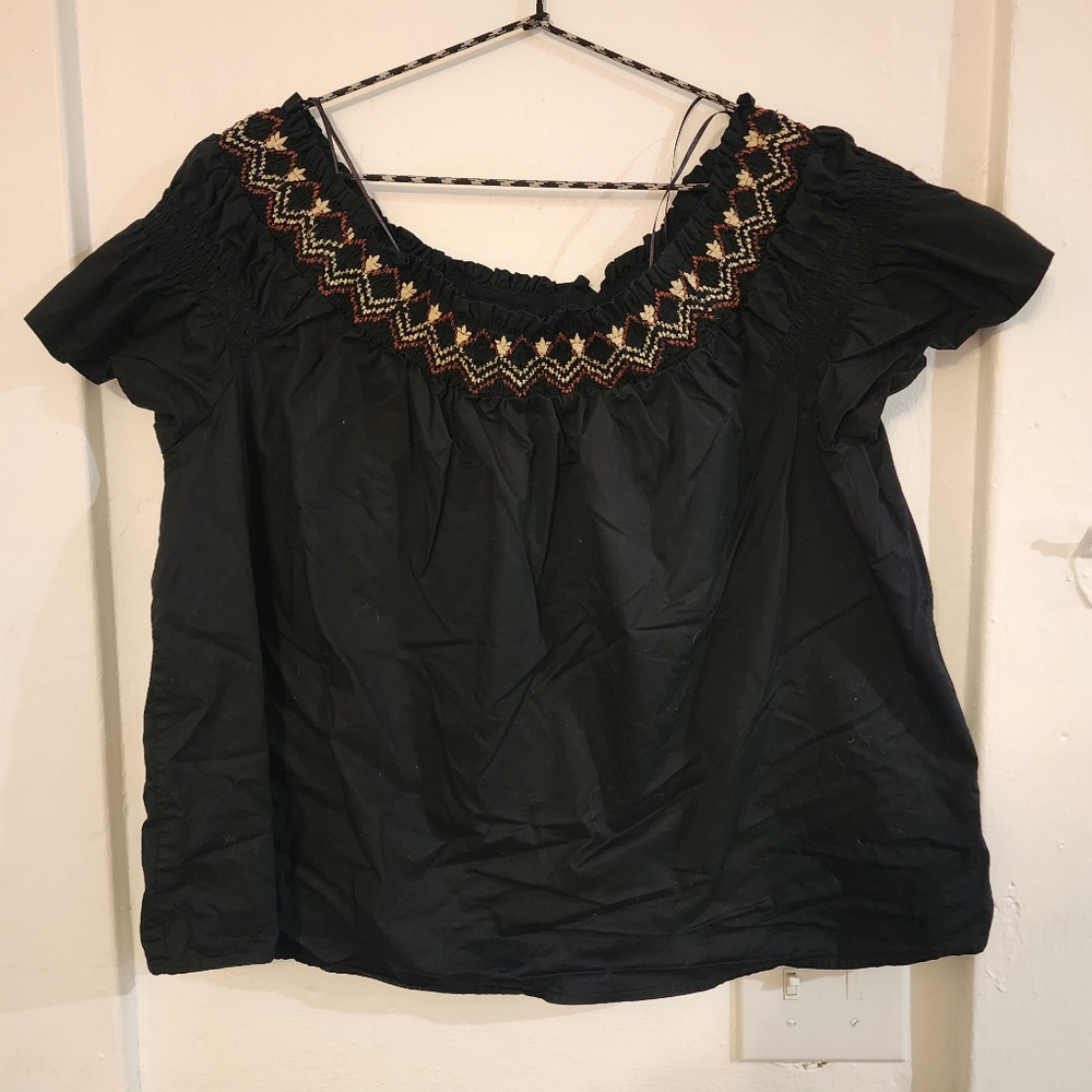 Old Navy black blouse top XL